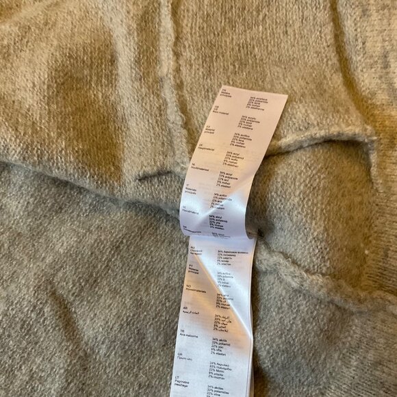 NWT Maje Pearl wool sweater Cardigan Gray SZ3 US8 bust40 - Picture 7 of 8